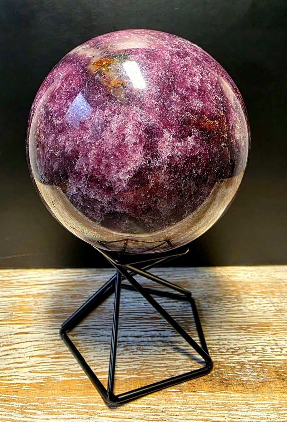 Mineralien & Heilsteine: Lepidolith Kugel 72mm 541g – Neu (gemäss Beschreibung) aus Matzingen von Shay_Crystalz