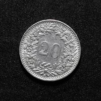 20 centimes suisse, 1960