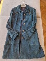 A.P.C. suede belted coat size S color jade