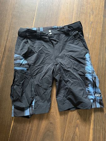 DT Swiss Bike Hose Kurz Schwarz/Blau Grösse XS/S