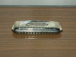 Vintage Hohner Chromonica II De Luxe Mundharmonika
