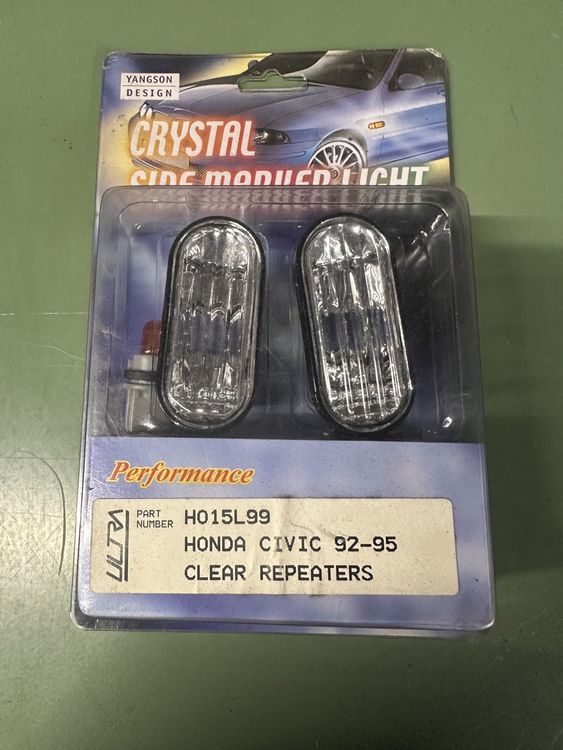 Set Of 2 Corner Lights For 1992-1995 Honda Civic - Left & Right Halogen Bulbs Included