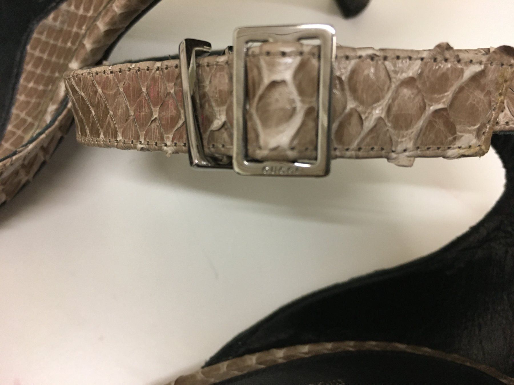 Gucci Damenschuhe: GUCCI PYTHON PUMPS, GR. 38, NEU, WUNDERSCHÖN! – Neu und originalverpackt aus Zürich von elegantissima2 4