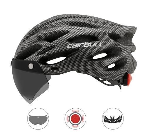 Caschi: Helm mit licht und Brille – Nuovo e nell'imballaggio originale da Châtelaine venduto da topshop.switzerland