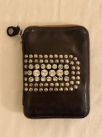 Portefeuille Campomaggi Tosca cuir marron strass