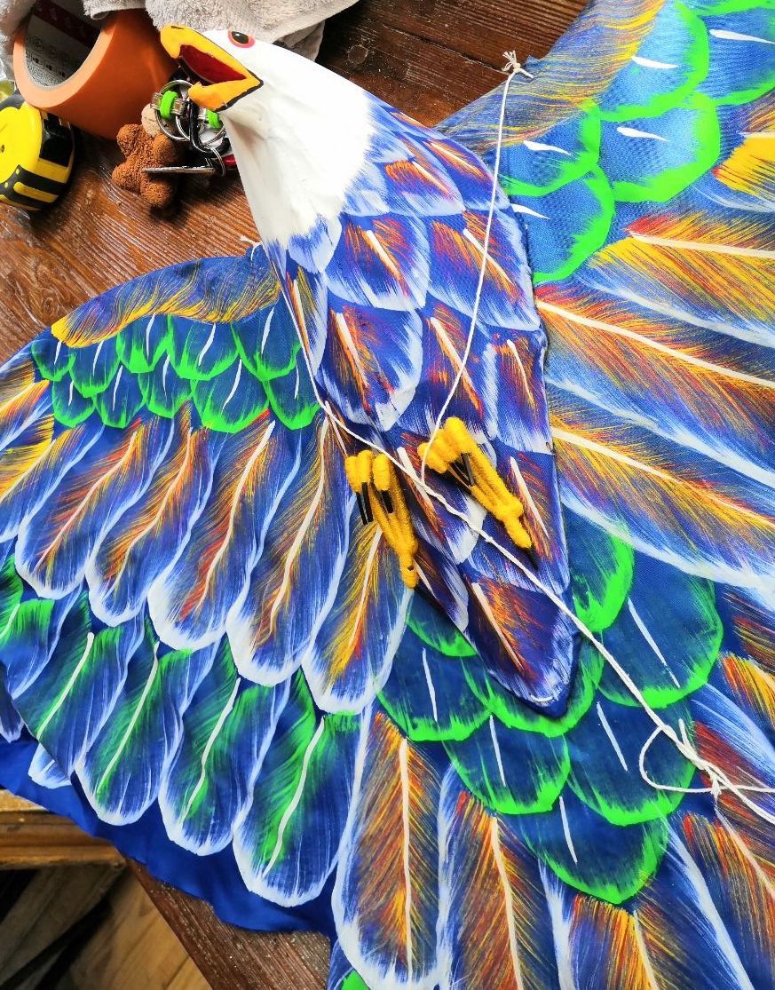 Giocattoli: Drache handgemacht (Adler blau) – Nuovo (secondo la descrizione) da Zürich venduto da gemuesebouillon 2