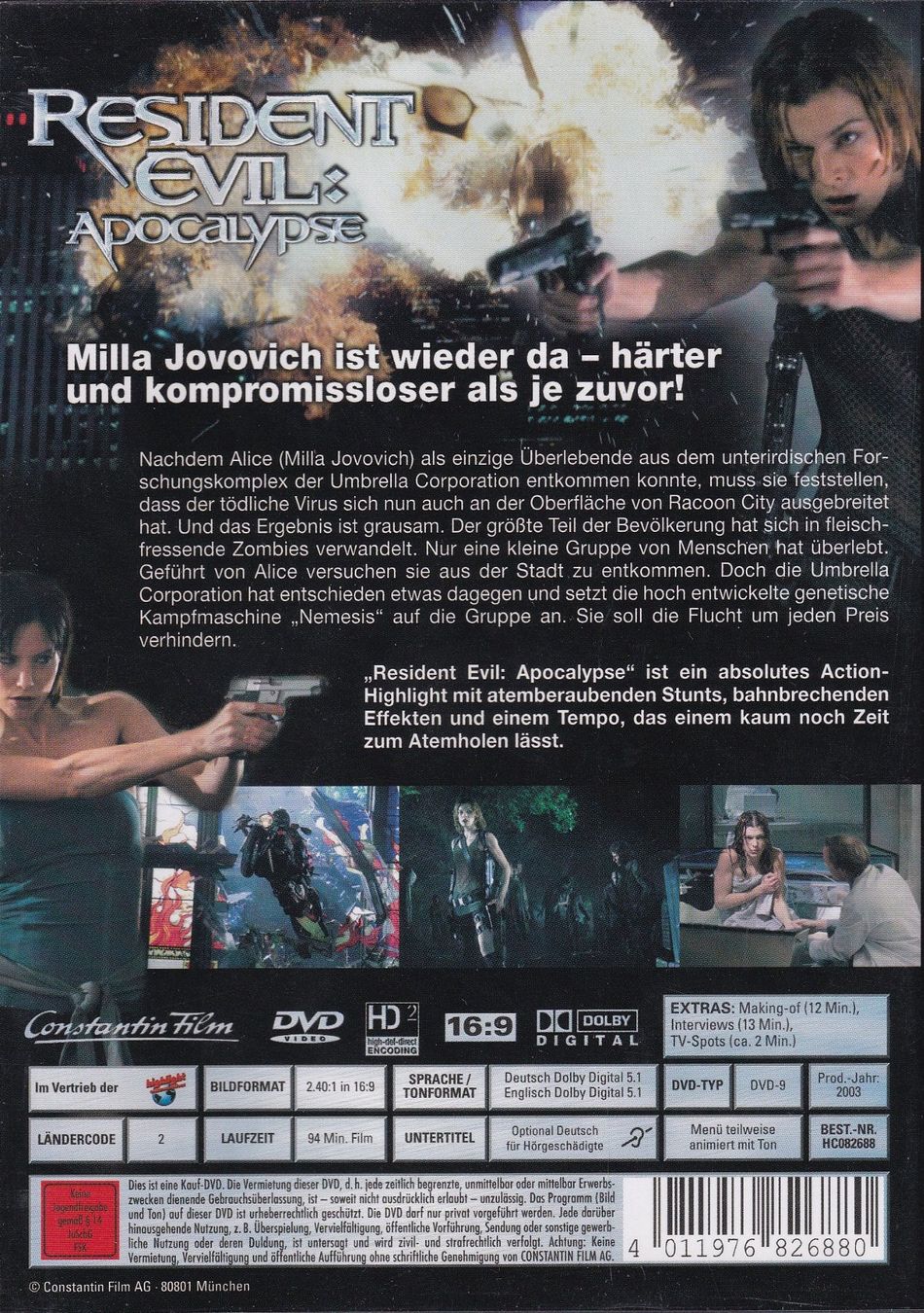 Alle DVDs: DVD ab Fr. 1.--, Resident Evil - Apocalypso – Gebraucht aus Lausen von Mondeo10628 1