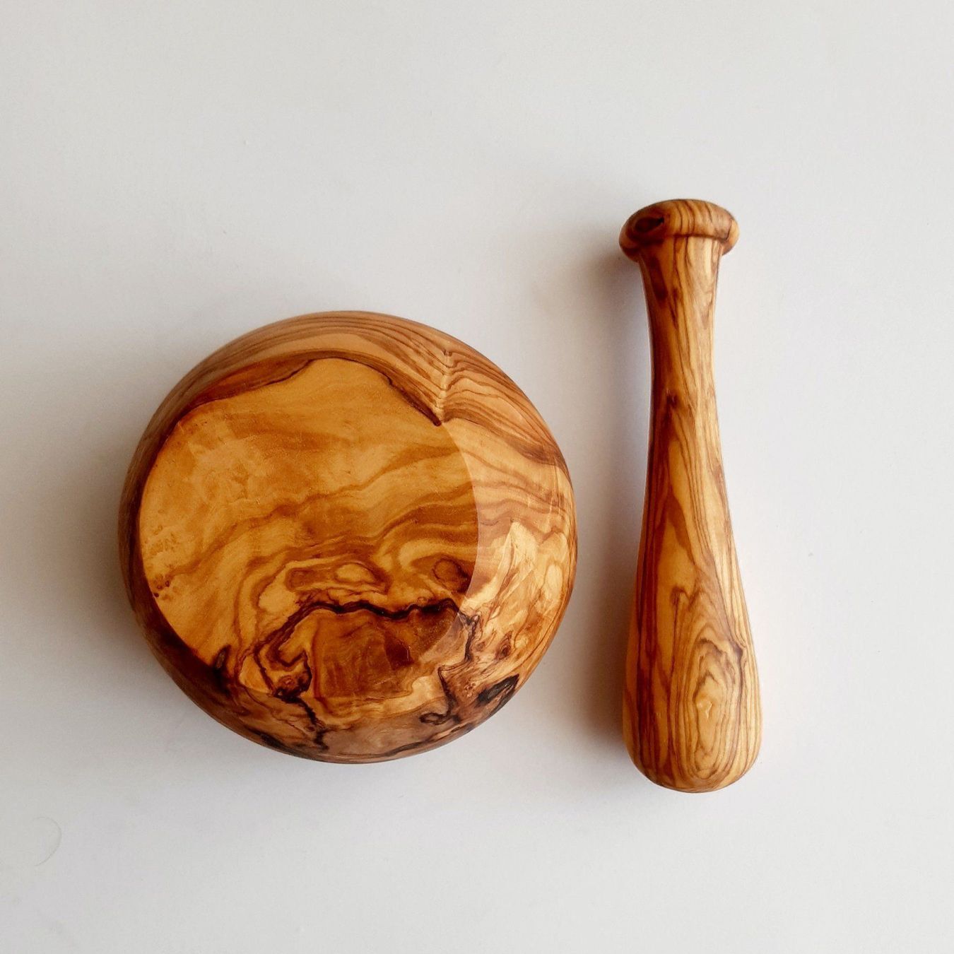 Articoli in legno: Olivenholz Mörser – Nuovo e nell'imballaggio originale da Hüntwangen venduto da Elyha 2