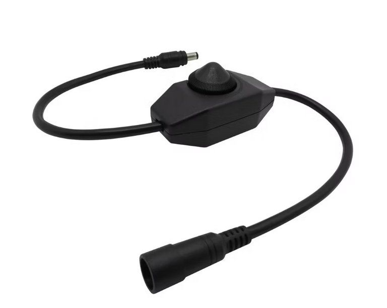 Schalter: 12V 24V LED Dimmer Drehdimmer bis 2A schwarz – Neu und originalverpackt aus St. Niklausen OW von LED-Shop