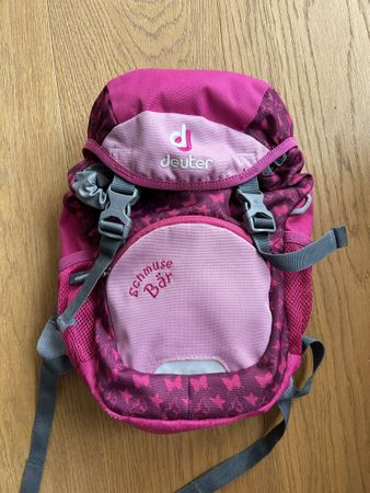 Deuter Kinderrucksack pink Schmusebär guter Zustand