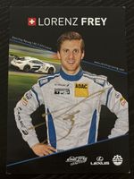 Lorenz Frey Autogrammkarte signiert GT3 Lexus Racing Schweiz