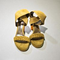 NEUE Gianvito Rossi Sandalen Wildleder  Holzabsatz Gr.- 41