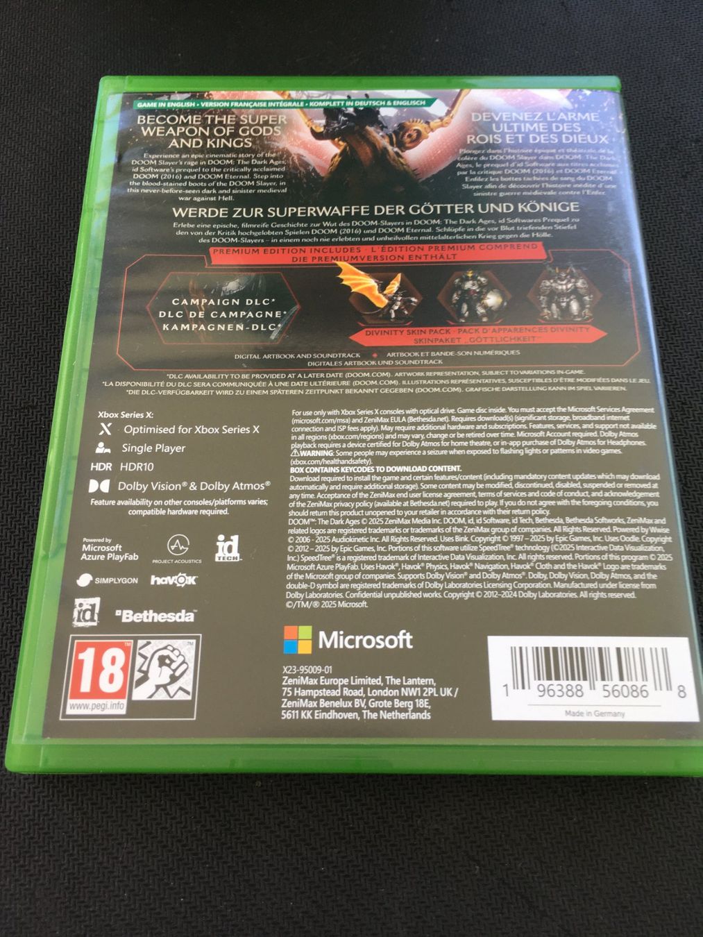 Microsoft Giochi: Doom the dark Ages - Xbox Series X Game – Usato da St.Gallen venduto da Punktchen01 1