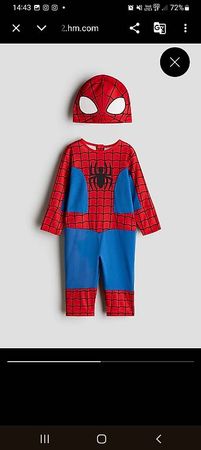 H&M Spider-Man Verkleidungsset Gr. 98/104