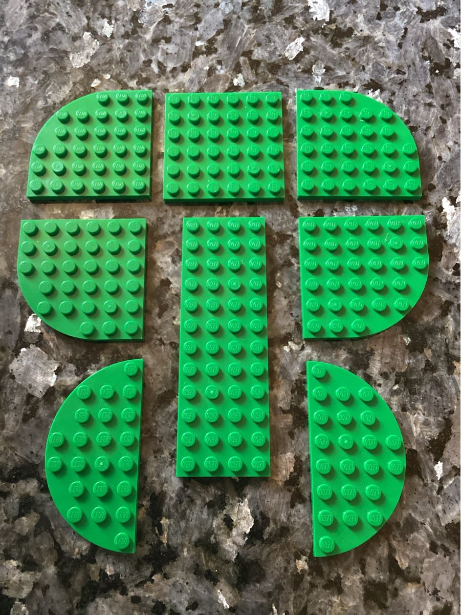 Lego Kit di costruzioni: Lego Bauplatten grün as Set – Nuovo (secondo la descrizione) da Kölliken venduto da Rwolfer