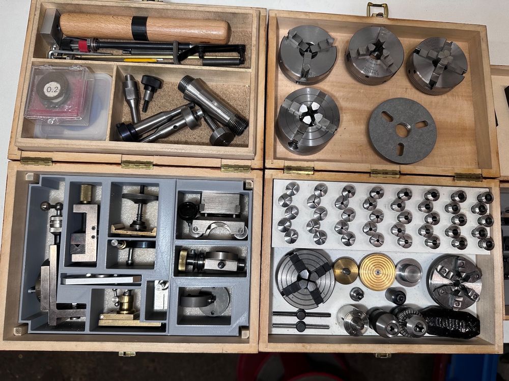 Uhrenmacherdrehbank Boley Leinen WW 83 plus Zubehör Drehbank