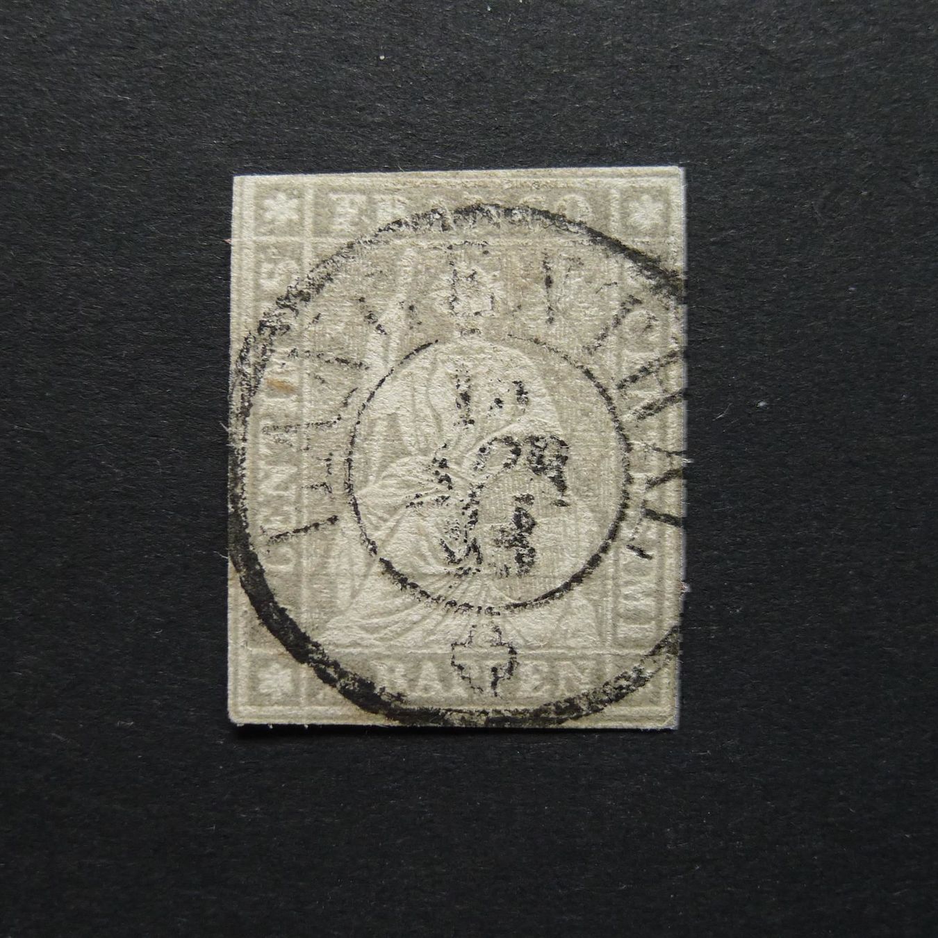 Alle Briefmarken: 1858 Nr. 21B4 Vollstempel LANGENTHAL – Gebraucht aus Dagmersellen von wyss1982