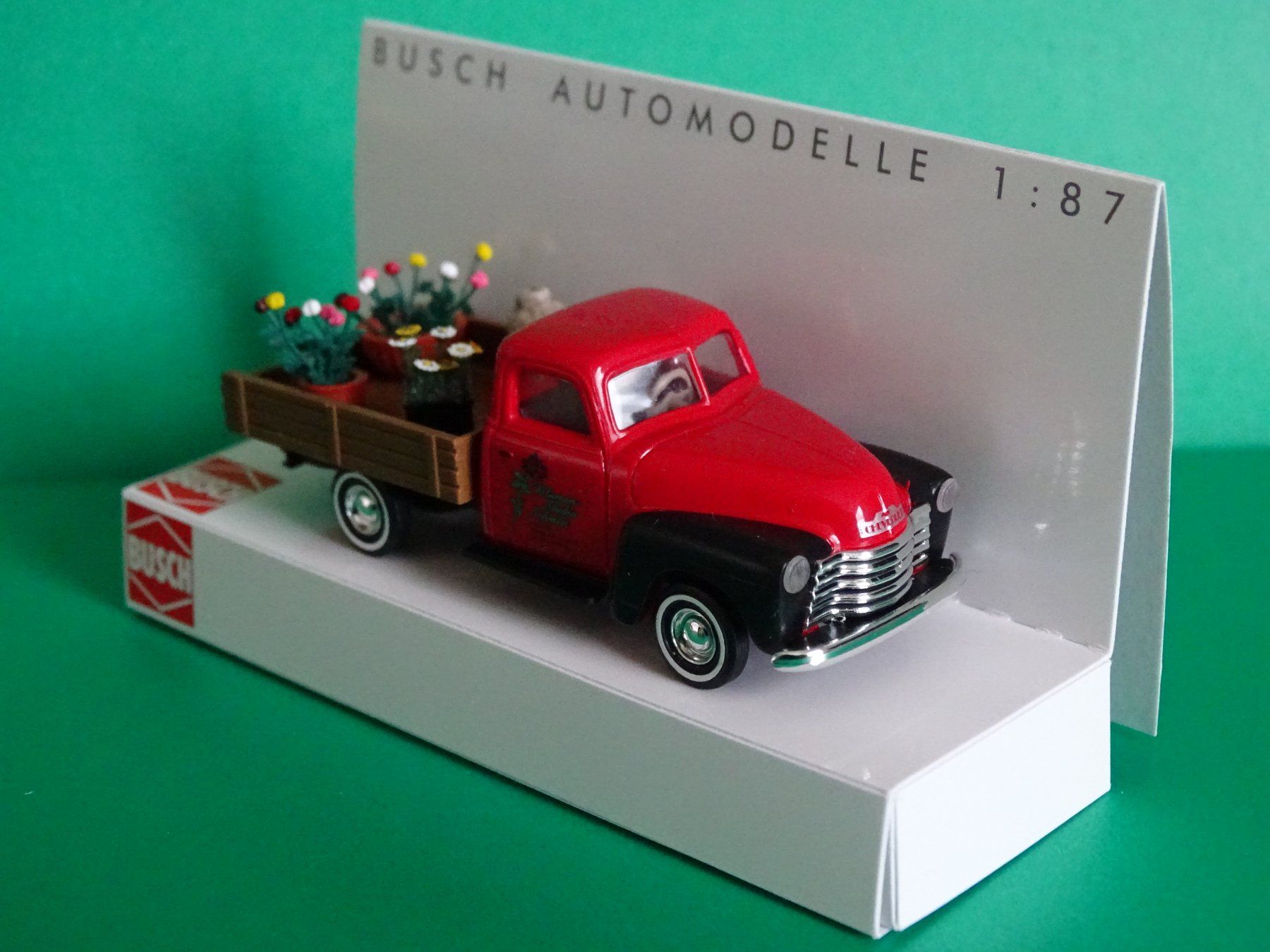Busch Modellini d'auto: Chevrolet Pick Up von Busch 1/87 – Nuovo e nell'imballaggio originale da Bretzwil venduto da Meex
