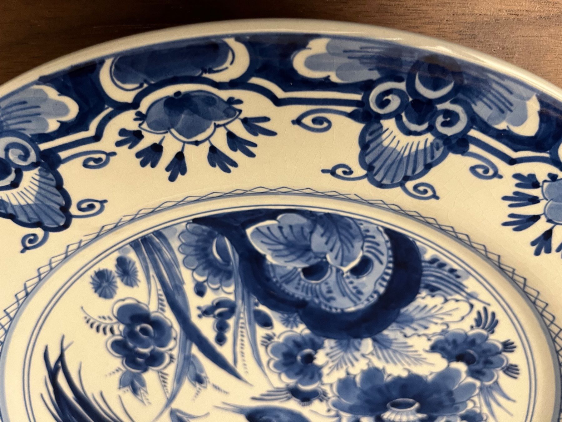 Teller: Grosse Wandteller Delft. Handbemalt & signiert. 35cm – Gebraucht aus Cham von krikk0200 2