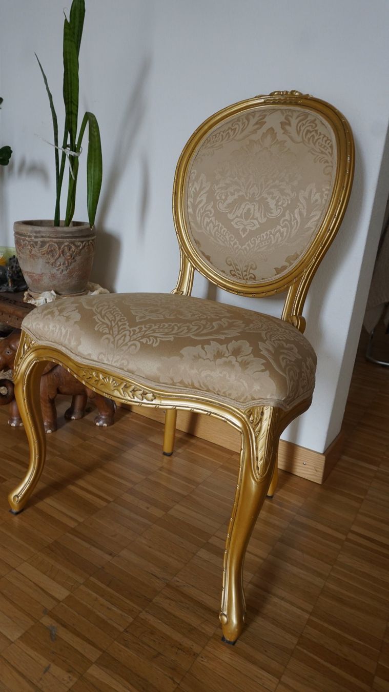 Sedie: Barock Stuhl (gold) – Usato da Unterengstringen venduto da cck_