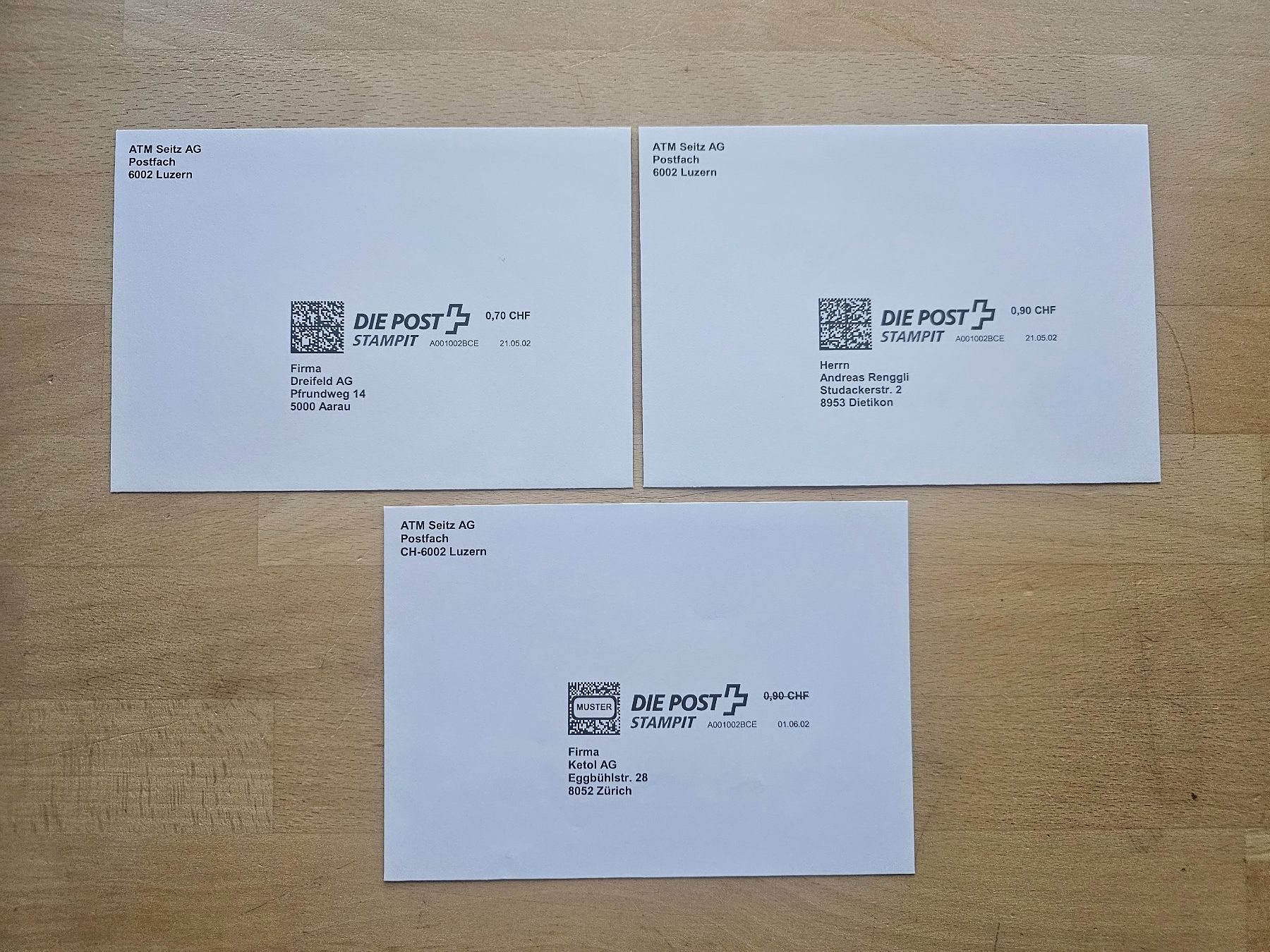 Tutti i francobolli: 2002 PC-Frankierung PC 1, FDC – Usato da Leimbach AG venduto da jaja79