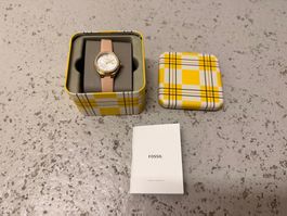 Fossil Damenuhr Roségoldfarben, Damen-Eevie-Uhr BQ3804