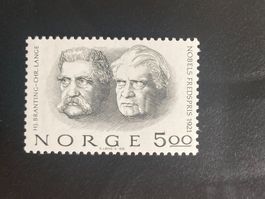 Norwegen 1981 Nobelpreis Frieden H. Branting Chr. Lange 1921