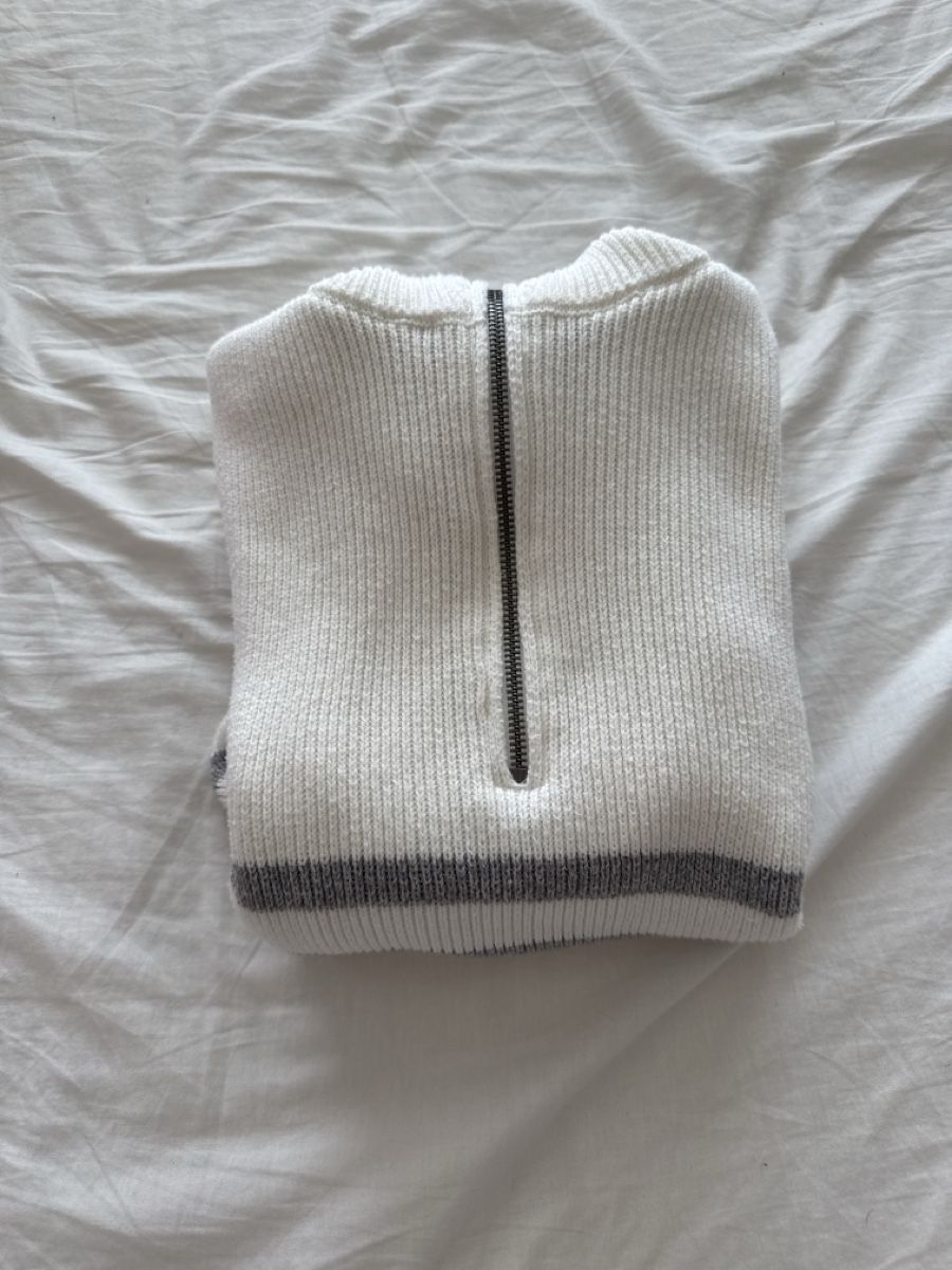 Hollister Lots de vêtements: Pullover Hollister weiss/grau gestreift – D'occasion à Lyss par Robotix 2