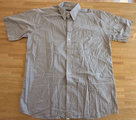 Hemd - MICHAEL KAUF Kurzarm grau ca. Gr. XXL 45-46