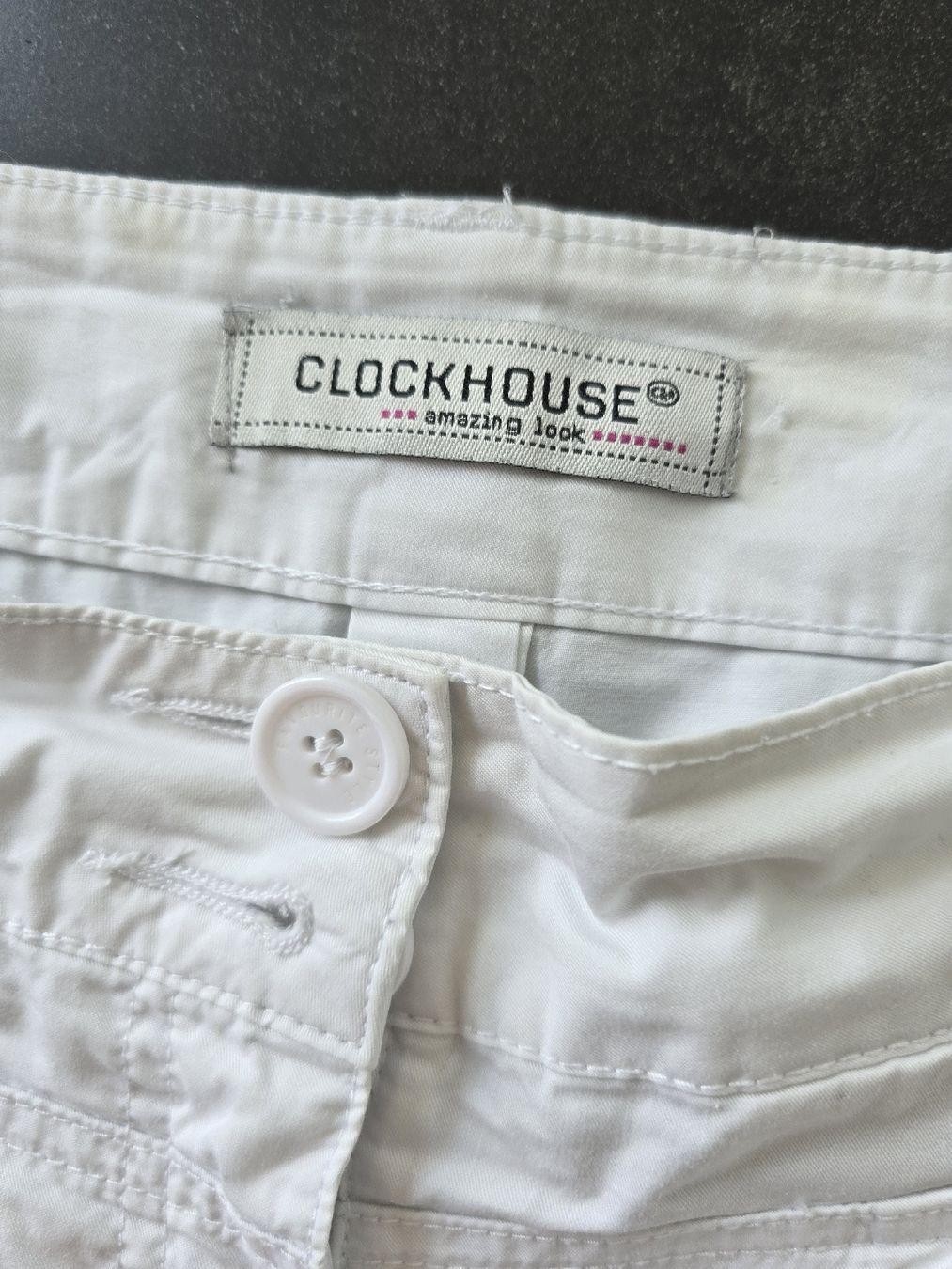 C&A Pantaloni: Clockhouse Sommer-Shorts, weiss, Gr. 38 – Usato da Unterentfelden venduto da Panda-87 1
