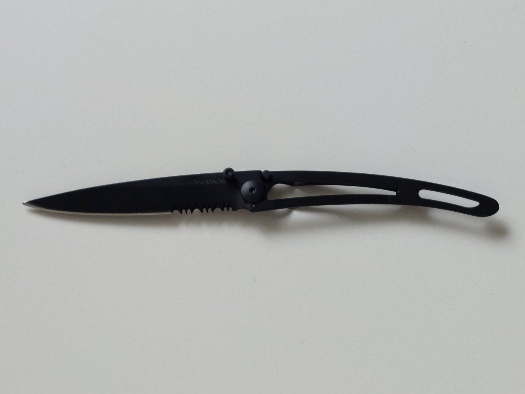 Coltelli tascabile: Klappmesser "Le 34 Grammes Noir" von Baladéo – Nuovo e nell'imballaggio originale da Liebefeld venduto da Helveticus6