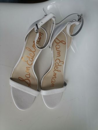 Sam Edelman, Klassischer Sommerschuh, Leder weiss