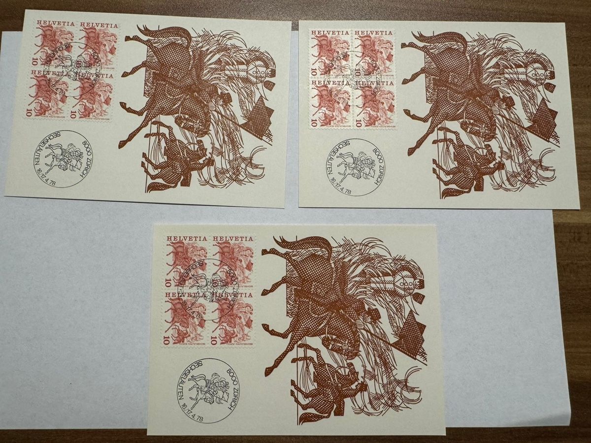 Tutti i francobolli: Postkarte Briefmarken 1978 – Nuovo (secondo la descrizione) da Bütschwil venduto da sof_p98b