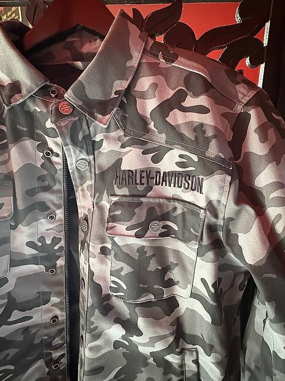 Jacken: Harley Davidson Campuflage Biker Jacke Gr.L – Gebraucht aus Dagmersellen von atu_f7x5 1
