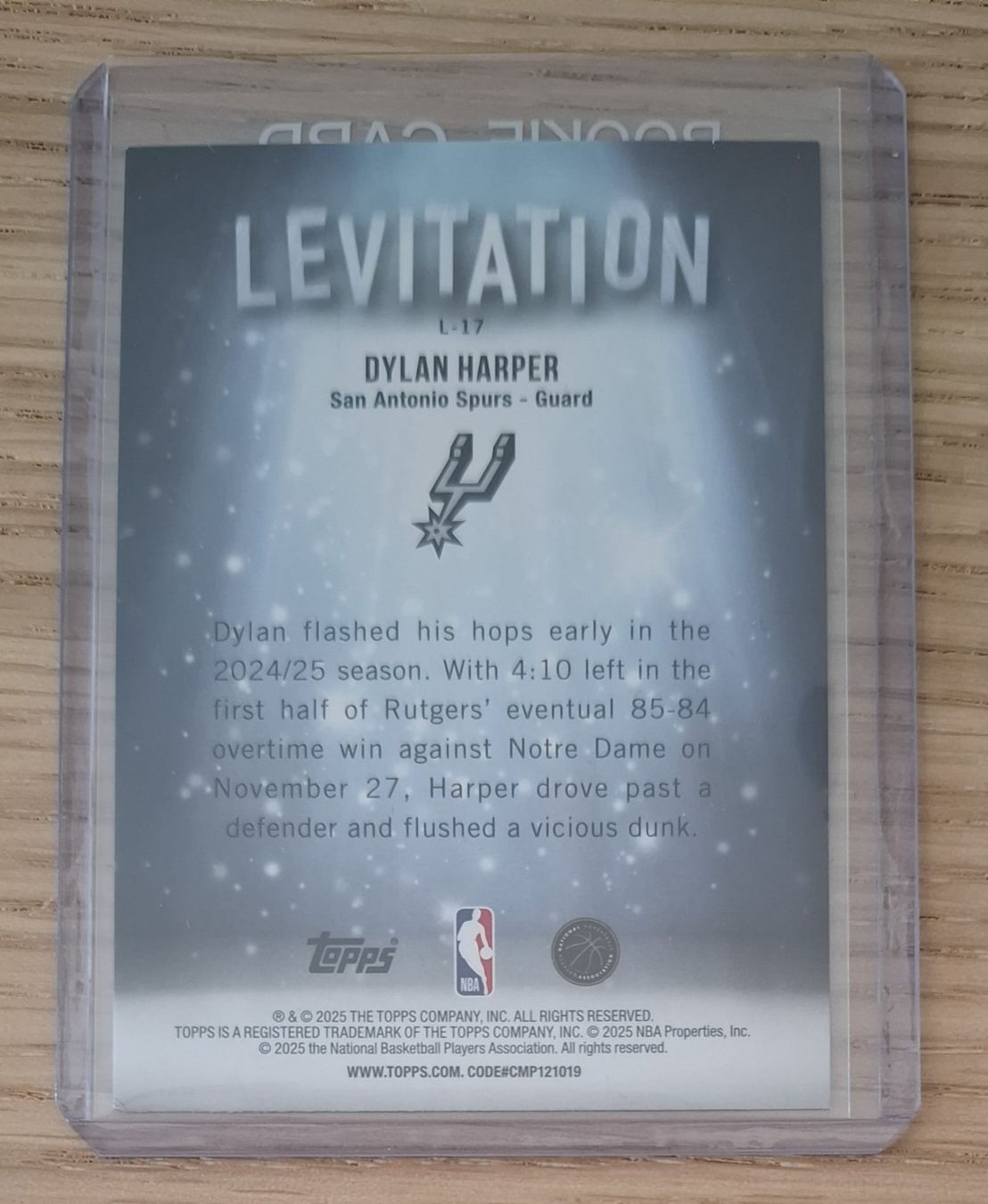 Cartoline: Dylan Harper Levitation Rookie card NBA  – Nuovo (secondo la descrizione) da Vallorbe venduto da ant_75wx 2