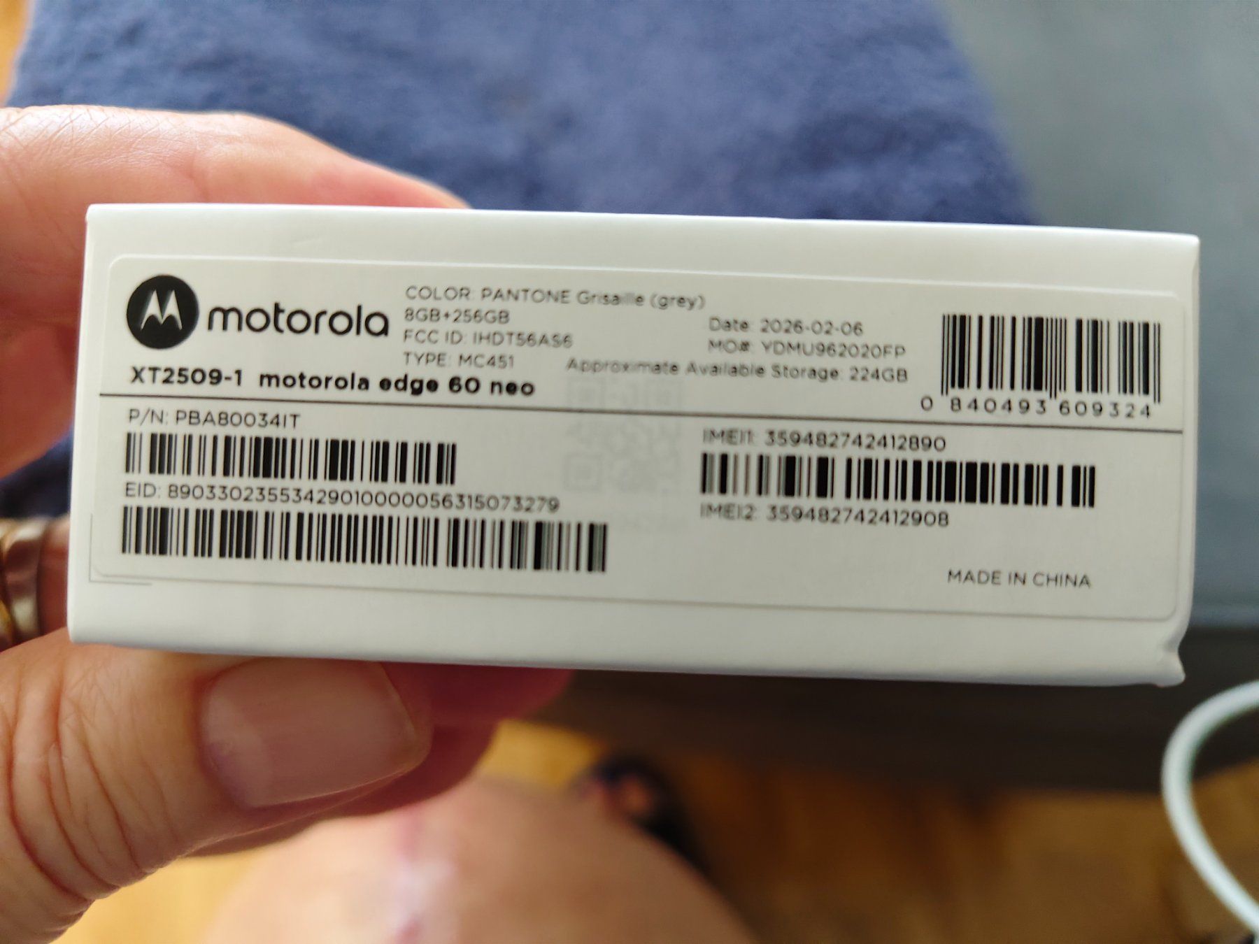 Motorola Telefoni cellulari / Smartphones: Motorola Edge 60 Neo 256 GB – Nuovo e nell'imballaggio originale da Frauenfeld venduto da Powerline1960 2
