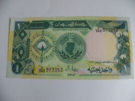 Sudan 1 Pfund Banknote, Original, Unc Zustand, Rarität