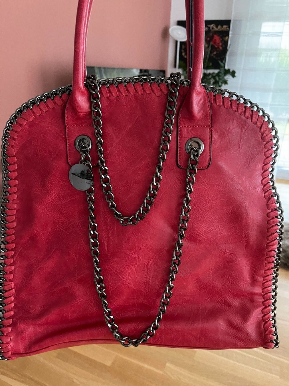 Borse da donna: Handtasche rot mit Kette – Nuovo (secondo la descrizione) da Staufen venduto da GiuliettaD 2