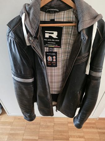 Richa Motorrad Lederjacke mit Kapuze Gr. D60/UK50 