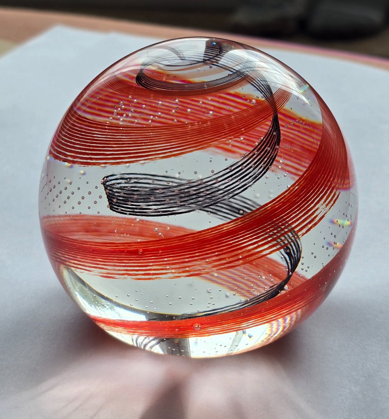 Tutte le decorazioni: Paperweight Caithness Scotland "WHIZZ"  Briefbeschwerer num. – Usato da Rheinau venduto da MakalekaAloha