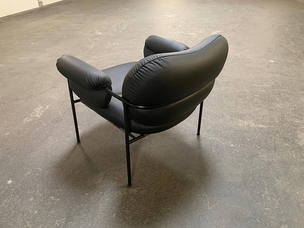 Poltrone: BOLLO Sessel Leder schwarz von Fogia – Usato da Seengen venduto da Giho 3