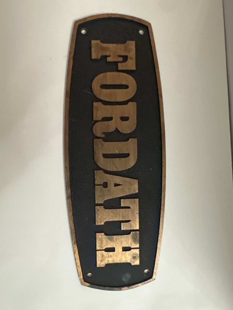 Vintage FORDATH Foundry Pattern Plate Rare Find (Gebraucht) in