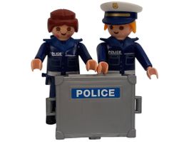 PLAYMOBIL Polizist und Polizistin mit Koffer