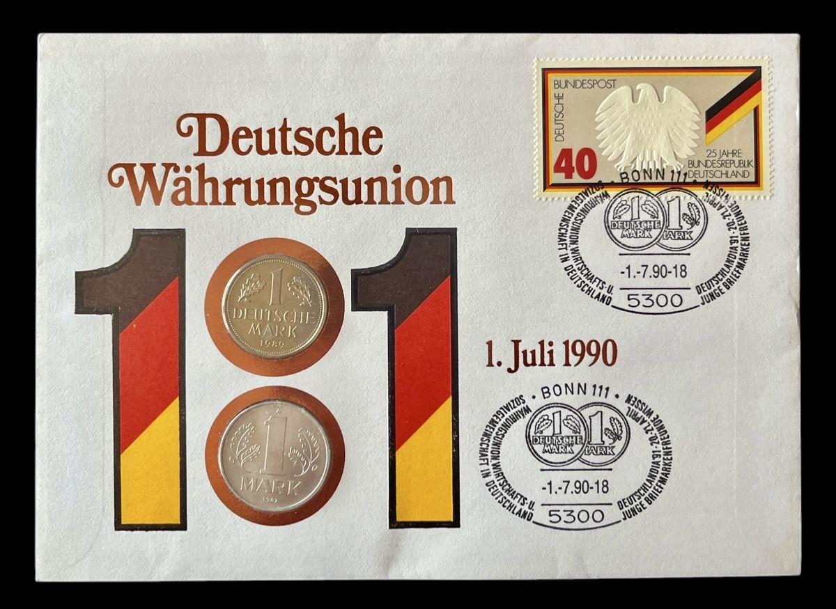 Tutti le monete: Münzbrief Deutsche Währungsunion – Nuovo e nell'imballaggio originale da Winterthur venduto da Numismatica-Vitu
