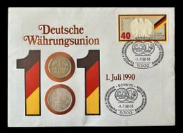 Münzbrief Deutsche Währungsunion