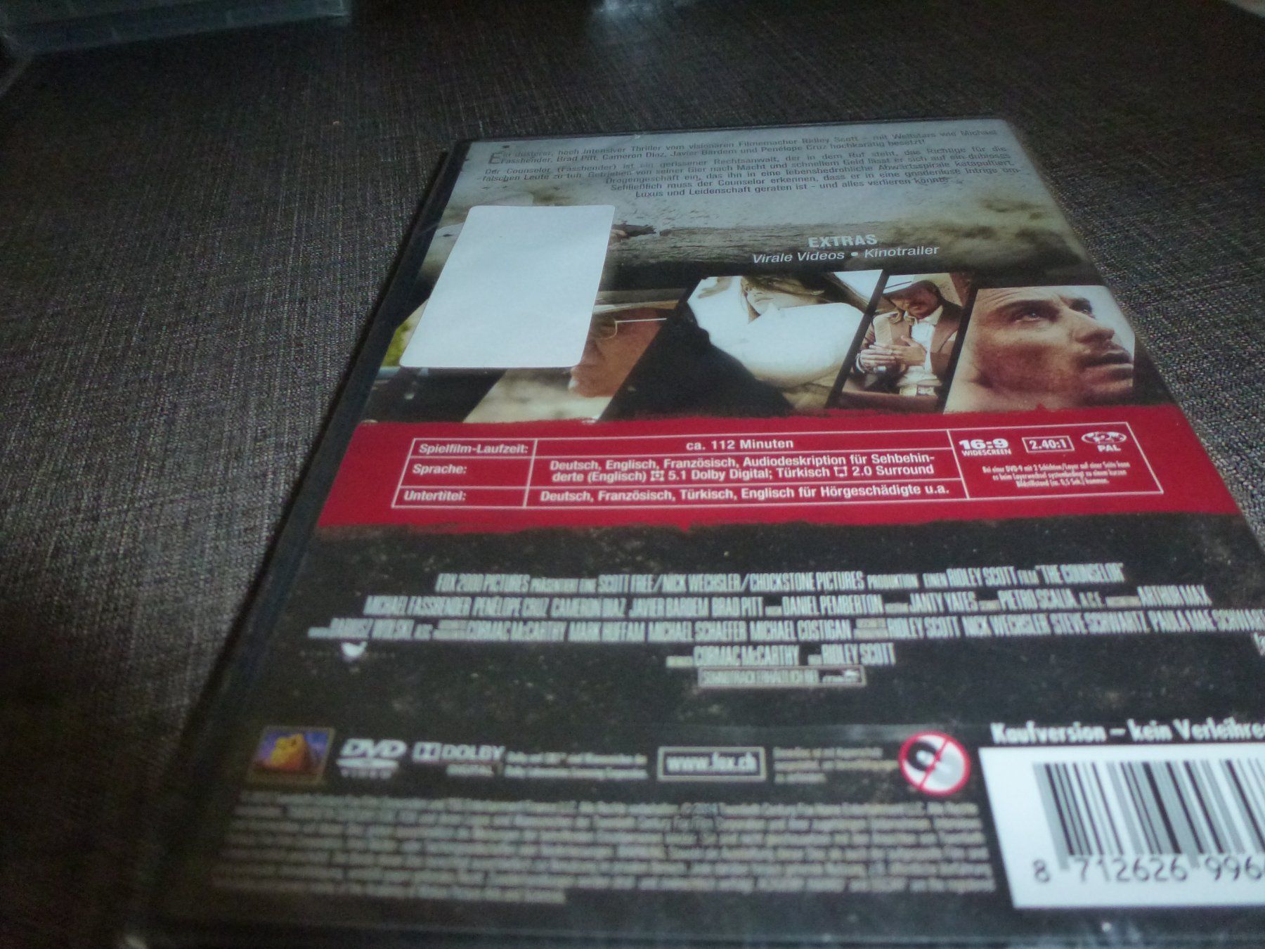 Tutti i DVDs: The Counselor DVD NEUWARE – Nuovo e nell'imballaggio originale da Olten venduto da Disc-Verkauf 1