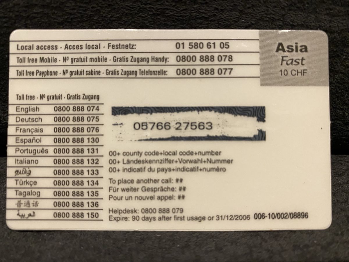 Schede telefoniche: Carte – Usato da Lausanne venduto da babacard10 1