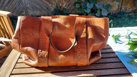 Massimo Dutti Handtasche Leder braun guter Zustand