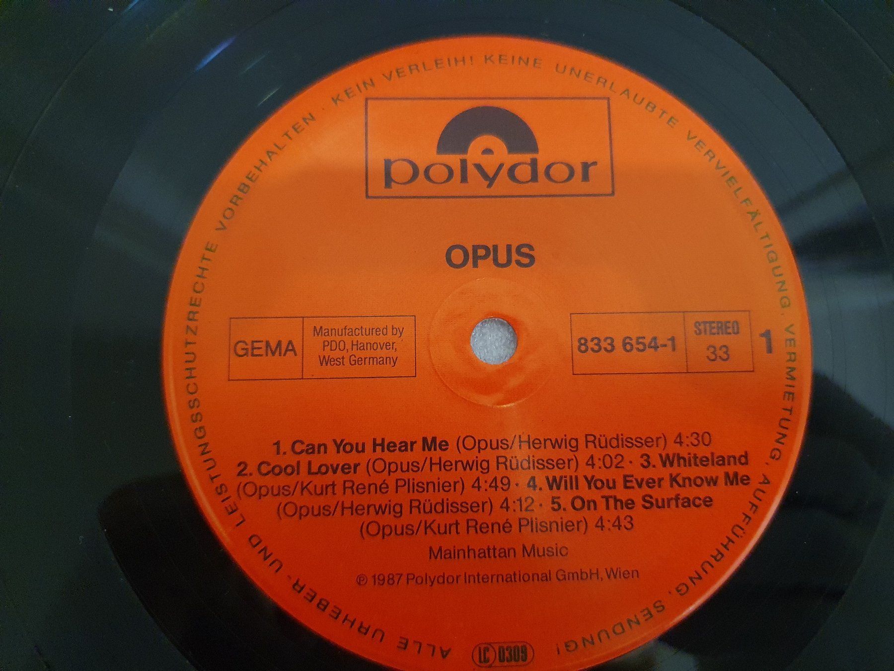 Dischi in vinile: Opus - Opus – Usato da Uster venduto da Vinyl-Leidenschaft 6