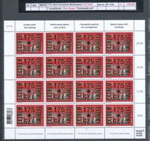 2018 "175 Jahre Schweizer Briefmarke" - Bogen, Goldaufdruck